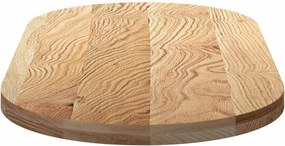 vidaXL Επιτραπέζια επιφάνεια 120x60x4 εκ. από Μασίφ Ξύλο Δρυός Οβάλ