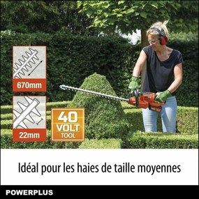 Κλαδευτήρι Powerplus 67 cm 40 V