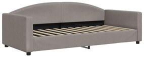 vidaXL Καναπές Κρεβάτι Συρόμενος Taupe 90x200 εκ. Ύφασμα &amp; Συρτάρια
