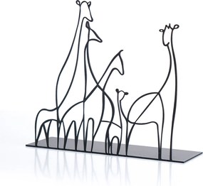 Διακοσμητικό Χώρου Μαύρο GIRAFFA 18x20x20