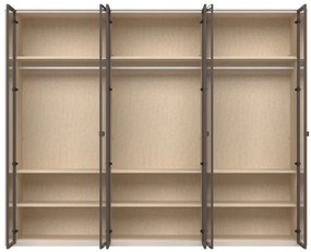 Ντουλάπα Dutchess εξάφυλλη glass