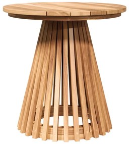 vidaXL Τραπέζι Κήπου Πλευρικό Καφέ 50 x 50 x 49.5 εκ Μασίφ ξύλο teak