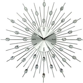Ρολόι Τοίχου 844920 56x4x56cm Silver Ankor Μέταλλο