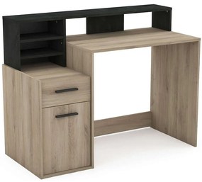 Γραφείο Vixen 16782929 126,2x59,8x93,5cm Natural-Black