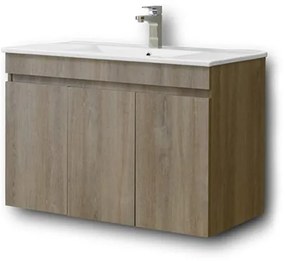 Πάγκος OMEGA GREY OAK 85 3BOM085GO0 82x44x60, Νιπτήρας 85x45  3BOM085GO0