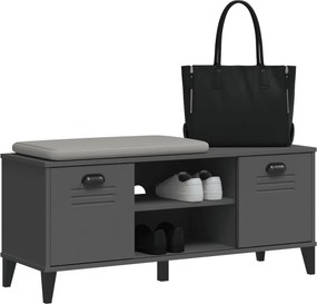 vidaXL Παπουτσοθήκη VIKEN Ανθρακί Γκρι 106x35x45 εκ. από Επεξεργ. Ξύλο