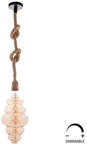 ΛΑΜΠΤΗΡΑΣ LED FILAMENT 8W E27 3000K GOLD COLOR DIMMABLE  HM4056.02