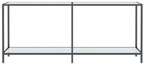 vidaXL Τραπέζι Κονσόλα Λευκό 180 x 35 x 75,5 εκ. από Ψημένο Γυαλί