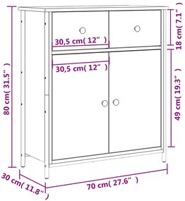 ΝΤΟΥΛΑΠΙ ΜΑΥΡΟ 70 X 30 X 80 ΕΚ. ΑΠΟ ΕΠΕΞΕΡΓΑΣΜΕΝΟ ΞΥΛΟ 835524