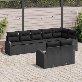 vidaXL Σετ Καναπέ Κήπου 8 pcs συνθετικό ρατάν
