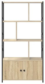 vidaXL Ράφι Βιβλίων Sonoma Δρυς 80 x 30 x 155.5 εκ Επεξεργασμένο ξύλο