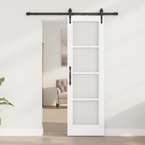 vidaXL Συρόμενη Πόρτα με Σετ Εξαρτημάτων 'ORKDAL' Λευκή 61x198.5 εκ.