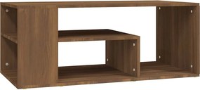 vidaXL Τραπεζάκι Σαλονιού Καφέ Δρυς100x50x40 εκ. Επεξεργασμένο Ξύλο