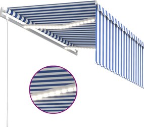 vidaXL Ηλεκτρική τέντα με LED και αισθητήρα 3 x 2,5 m