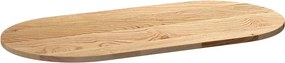 vidaXL Επιτραπέζια επιφάνεια 100x50x2 cm μασίφ ξύλο δρυς οβάλ