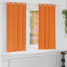 vidaXL Κουρτίνες 2 pcs Φωτεινό Πορτοκάλι 175 x 140 εκ. Πολυεστέρας
