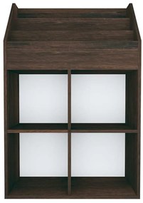 vidaXL Παιδική Ραφιέρα Περιοδικ. Καπνιστή Δρυς 71x30x114εκ Επεξ. Ξύλο