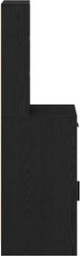 vidaXL Highboard Μαύρη Οξυά 40 x 40,5 x 135 εκ. Επεξεργασμένο ξύλο