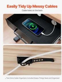 VEVOR 33 cm Under Desk Drawer Organizer Slide-out Drawer Space Saver Home Office