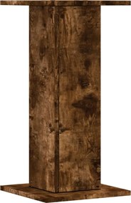 vidaXL Βάσεις Φυτών 2Τεμ. Καπνιστή Δρυς 30x30x60εκ. Επεξεργασμένο Ξύλο