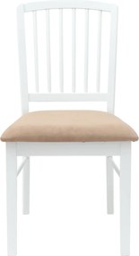 vidaXL Καρέκλες φαγητού 2 pcs Λευκό 50 x 52,5 x 91 εκ