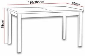 Τραπέζι Victorville 177, Artisan βελανιδιά, Μαύρο, 78x90x160cm, 41 kg, Επιμήκυνση, Πλαστικοποιημένη μοριοσανίδα, Ξύλο, Μερικώς συναρμολογημένο