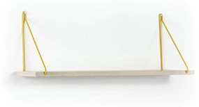 Ράφι Τοίχου ArteLibre PALMER Δρυς/Κίτρινο 72x20x27cm