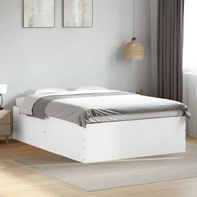 vidaXL Πλαίσιο Κρεβατιού Λευκό 120 x 200 εκ. Επεξεργ. Ξύλο