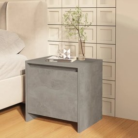 vidaXL Κομοδίνα 2 τεμ. Γκρι Σκυροδέματος 45x34x44,5 εκ. Μοριοσανίδα