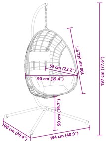 ΠΟΛΥΘΡΟΝΑ EGG ΚΡΕΜΑΣΤΗ ΜΕ ΒΑΣΗ ΑΝΘΡΑΚΙ ΣΥΝΘ. ΡΑΤΑΝ / ΑΤΣΑΛΙ 4007409