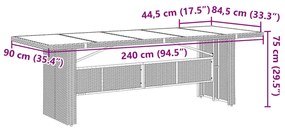 ΣΕΤ ΤΡΑΠΕΖΑΡΙΑΣ ΚΗΠΟΥ 7 ΤΕΜ. ΜΑΥΡΟ ΣΥΝΘΕΤΙΚΟ ΡΑΤΑΝ ΜΕ ΜΑΞΙΛΑΡΙΑ 3277653