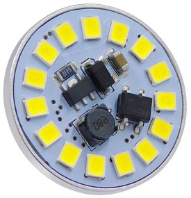 GloboStar 76107 Λάμπα G4 LED SMD 2835 3W 360lm 120° DC 12-24V Back Pin Ψυχρό Λευκό 6000K Dimmable - 76107