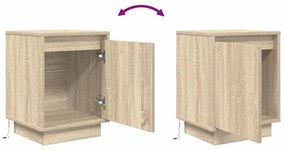 ΚΟΜΟΔΙΝΟ ΜΕ ΦΩΤΑ LED SONOMA OAK 38X34X50 CM 861269