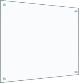 vidaXL Πλάτη Κουζίνας Διαφανής 70 x 60 εκ. από Ψημένο Γυαλί