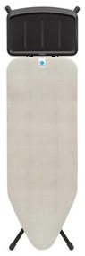 Τραπέζι σιδερώματος Brabantia C 1008896, 124x45 cm, 7 θέσεις ρύθμισης, υποδοχή γεννήτριας ατμού, ανοιχτό γκρι