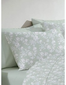 Μαξιλαροθήκη Menta Εμπριμέ 340 Aqua 50x70