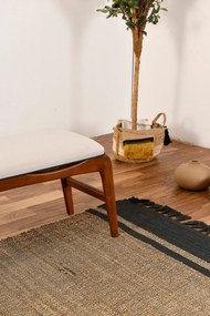 Ταμπουρέ Καρυδιά / Κρέμ TOUCH 120x40x45