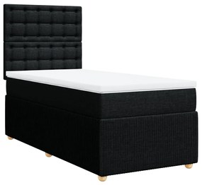 ΚΡΕΒΑΤΙ BOXSPRING ΜΕ ΣΤΡΩΜΑ ΜΑΥΡΟ 90X190 ΕΚ.ΥΦΑΣΜΑΤΙΝΟ 3294227