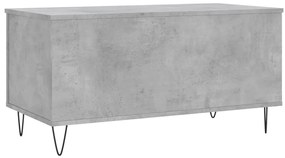 vidaXL Τραπεζάκι Σαλονιού Γκρι Σκυροδ. 90x44,5x45 εκ. Επεξεργ. Ξύλο