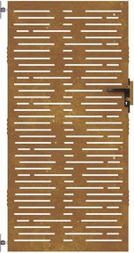 vidaXL Πύλη Κήπου 85 x 175 cm Ατσάλι με Επικάλυψη Πούδρας Κλειδώσιμο