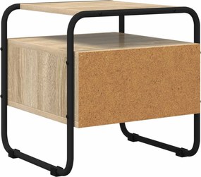 vidaXL Κομοδίνο Sonoma Δρυς 40 x 39,5 x 40 εκ Επεξεργασμένο Ξύλο