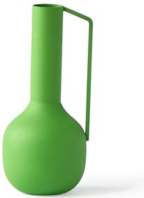 Βάζo Roman Πράσινο Μεταλλικό L11 x W11 x H25cm POLSPOTTEN