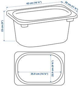 TROFAST κουτί αποθήκευσης, 42x30x23 cm 305.895.31