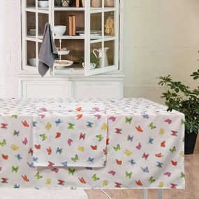 Τραπεζομάντηλο 0620 Ecru-Red-Blue Das Home 140X180 Cotton-Polyester