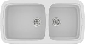 Sanitec Classic 305 (96×51) - Γρανιτένιος νεροχύτης - White