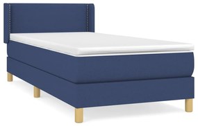 ΚΡΕΒΑΤΙ BOXSPRING ΜΕ ΣΤΡΩΜΑ ΜΠΛΕ 90X190 ΕΚ.ΥΦΑΣΜΑΤΙΝΟ 3130159