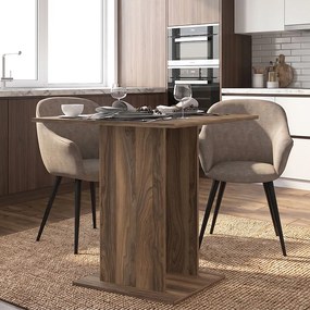 Τραπέζι Allos Megapap χρώμα καρυδί 75x75x77εκ.
