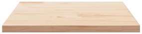 vidaXL Επιφάνεια Τραπεζιού Τετράγωνη 80x80x2,5 εκ. Μασίφ Ξύλο Πεύκου