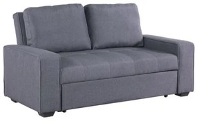 ΚΑΝΑΠΕΣ ΚΡΕΒΑΤΙ KANNA 2ΘΕΣΙΟΣ 176x102x91 εκ.HM3082.10 ΜΕ ΓΚΡΙ ΥΦΑΣΜΑ