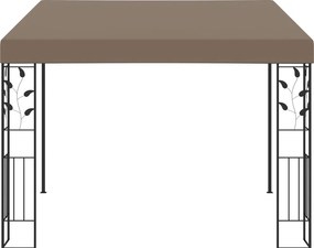vidaXL Κιόσκι Επιτοίχιο Taupe 3 x 3 x 2,5 μ.
